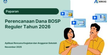 Perencanaan T-1 Dana BOSP 2026, Sekolah Diminta Siapkan RKAS Lebih Awal