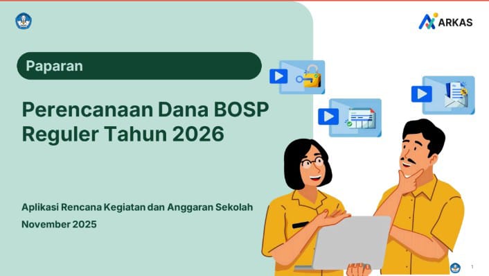 Perencanaan T-1 Dana BOSP 2026, Sekolah Diminta Siapkan RKAS Lebih Awal