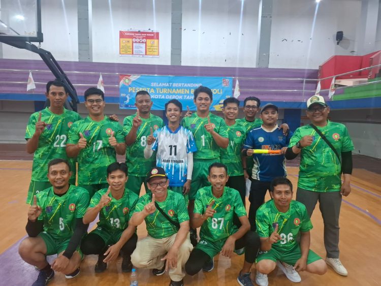 Tim Voli Putra Kecamatan Beji Lolos ke Babak Berikutnya di Turnamen PGRI Kota Depok 2025