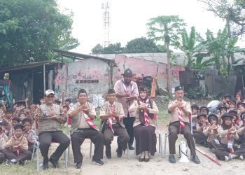 125 Peserta Penggalang SDN Beji 2 Ikuti Kegiatan Perjusa