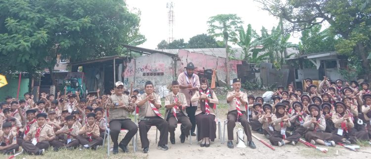 125 Peserta Penggalang SDN Beji 2 Ikuti Kegiatan Perjusa