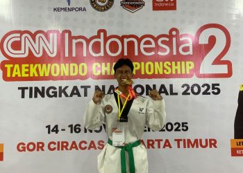 Siswa MAN 1 Bogor Raih Medali Emas Kejuaraan Taekwondo Nasional CNN Indonesia Championship 2025