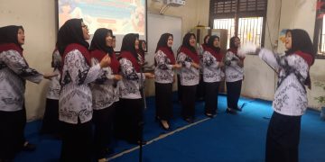 PGRI Bojongsari Meriahkan HUT ke-80 dengan Lomba Paduan Suara Antar-Ranting