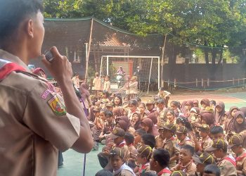 Ekskul Pramuka SDN Duren Seribu 04 Latih Disiplin dan Kemandirian Siswa