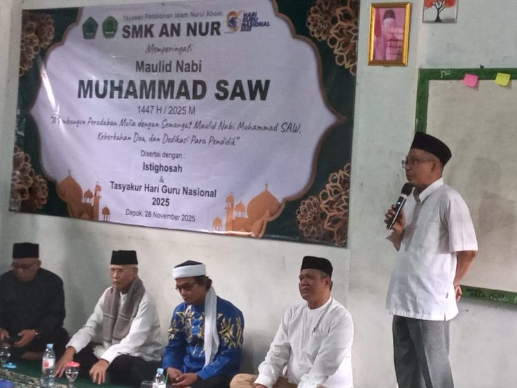 SMK An Nur Gelar Tabligh Akbar, Istighosah, dan Tasyakuran Hari Guru Nasional 2025
