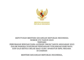 THR & Gaji ke‑13 Guru ASN 2025 Dipastikan Cair, Ini Rincian DAU Tambahan