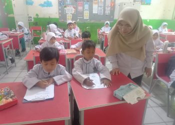 Pelaksanaan SAS di SDN Sawangan 05 Tetap Kondusif di Tengah Rehabilitasi Ruang Kelas