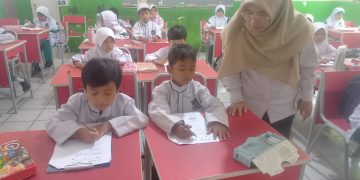 Pelaksanaan SAS di SDN Sawangan 05 Tetap Kondusif di Tengah Rehabilitasi Ruang Kelas