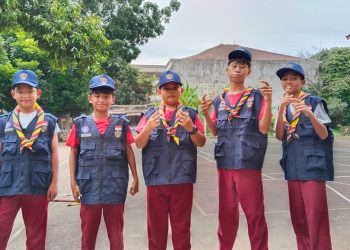 Pramuka Penggalang SDN Curug 01 Bersiap Ikuti Lomba Wide Games di Bogor