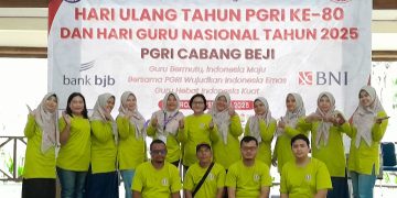 Meriah dan Penuh Kebersamaan, Guru dan Tendik Beji Rayakan Puncak HGN dan HUT ke-80 PGRI