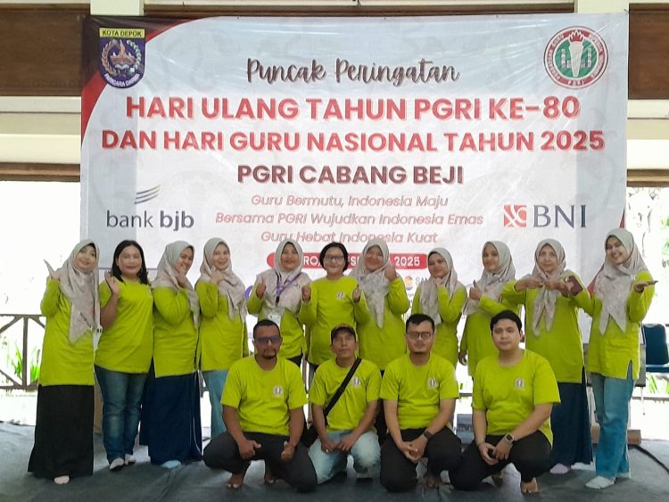 Meriah dan Penuh Kebersamaan, Guru dan Tendik Beji Rayakan Puncak HGN dan HUT ke-80 PGRI