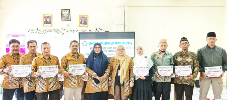 102 Kepala Sekolah SMP Swasta Depok Galang Rp183 Juta untuk Korban Bencana Sumatera