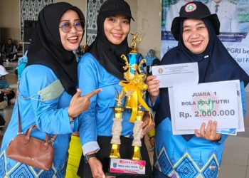PGRI Cabang Pancoran Mas Raih Juara 1 Voli Putri di Puncak HGN dan HUT ke-80 PGRI Kota Depok