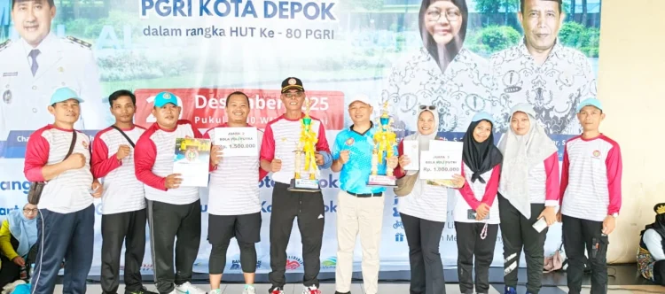 Ketua K3S SD Negeri Kecamatan Cilodong Apresiasi Prestasi Tim Voli PGRI Cilodong
