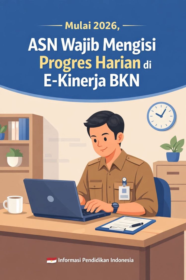 Aturan Baru 2026: ASN Wajib Lapor Progres Kerja Harian Lewat E-Kinerja BKN