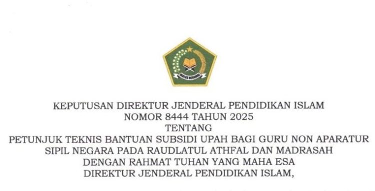 Pemerintah Siapkan BSU Kemenag 2026 untuk GTK Non ASN, Cek Syarat dan Mekanisme Pencairannya