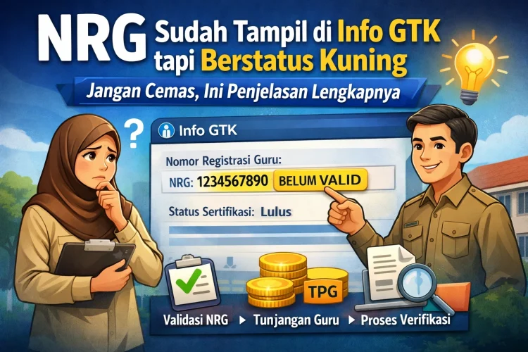 NRG Sudah Tampil di Info GTK tapi Berstatus Kuning, Jangan Cemas, Ini Penjelasan Lengkapnya