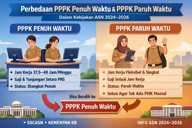 Mengenal PPPK Penuh Waktu dan PPPK Paruh Waktu, Ini Perbedaannya