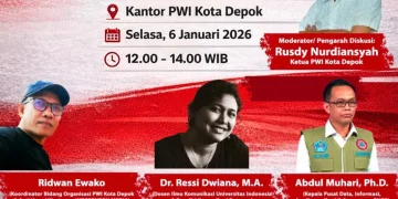 Diskusi Nasional, PWI Depok Ajak Wartawan Tangkal Hoaks Bencana