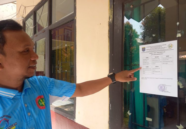 Libur Semester, Guru SDN Sawangan 02 Tetap Masuk Lewat Sistem Piket