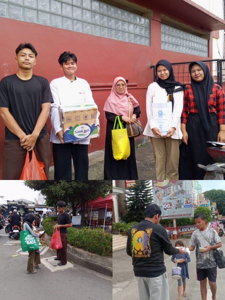SMK Tirtajaya Berbagi Takjil, Tebar Kepedulian di Bulan Ramadhan