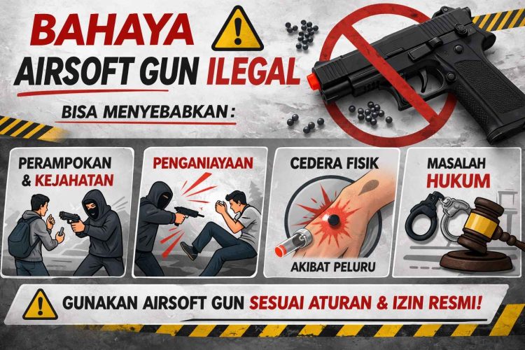 Polri dan King Shooting Club Grup Sosialisasi Bahaya Airsoft Gun Ilegal