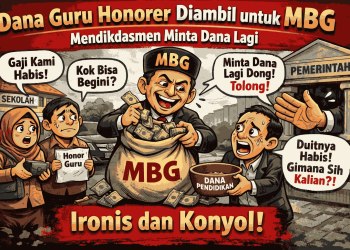 Dana Guru Honorer Diambil untuk MBG, Mendikdasmen Minta Dana Lagi, Ironis dan Konyol