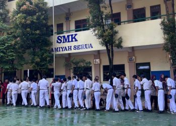 Awal Masuk Sekolah, SMP Islamiyah Serua Gelar Halalbihalal Penuh Kebersamaan