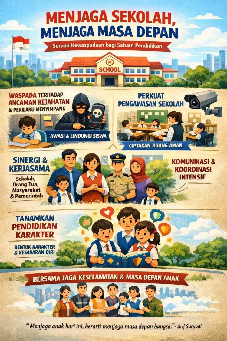 Menjaga Sekolah, Menjaga Masa Depan dan Seruan Kewaspadaan bagi Satuan Pendidikan