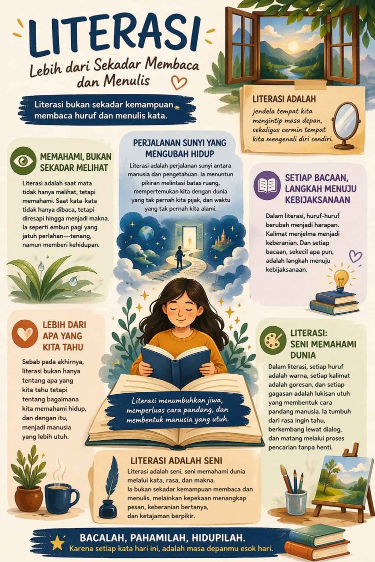 Literasi: Lebih dari Sekadar Membaca dan Menulis, Ini Maknanya