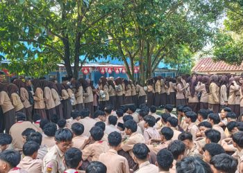 Hari Pertama Masuk Sekolah, SMK Bina Mandiri Gelar Halalbihalal dan Penguatan Karakter Siswa