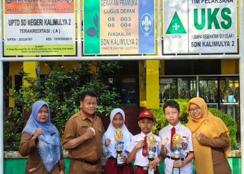 Siswa SDN Kalimulya 2 Borong Piala di Lomba Pendidikan Kecamatan Cilodong
