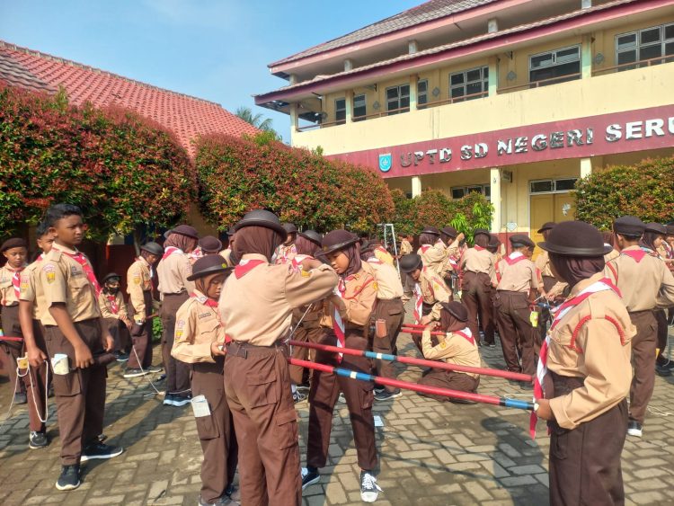 32 Regu Pramuka SDN Serua 01 Ikuti Persiapan Lomba Tingkat Penggalang