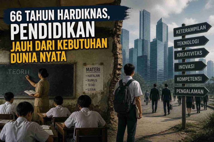 66 Tahun Hardiknas, Pendidikan Jauh dari Kebutuhan Dunia Nyata