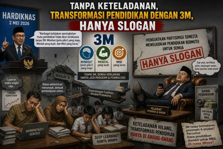 Tanpa Keteladanan, Transformasi Pendidikan dengan 3M, Hanya Slogan